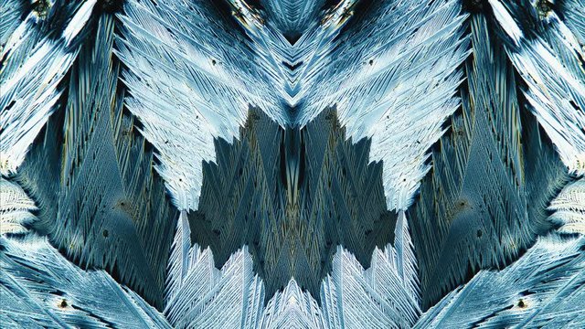 Video Art Vj Crystal Growth Under Microscope Timelapse