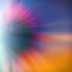 Abstract blurred radial color dark background.