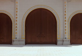 Giant Thai Temple Doors