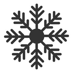 snowflake winter black isolated icon silhouette on white background vector eps 10
