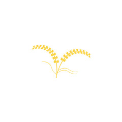 Agriculture wheat Logo Template vector icon design