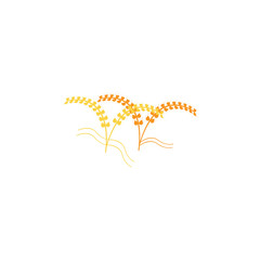 Agriculture wheat Logo Template vector icon design