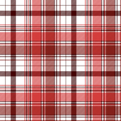 Red abstract check textile seamless pattern