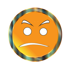 Green Almost Negative To Go Emticon On White