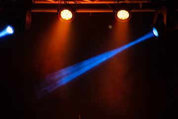 band on stage light show