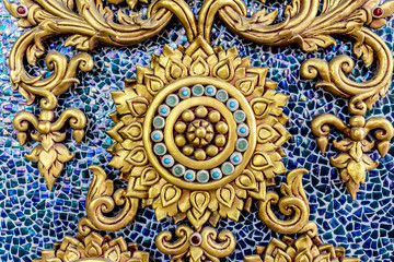 Murals on the wall temple in Bangkok Thailand / Thai painting on the wall.
