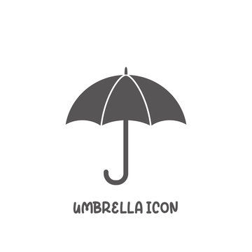 Umbrella icon simple flat style vector illustration.