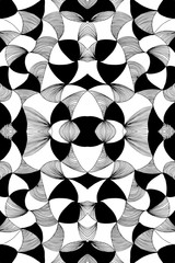 Fototapeta na wymiar Black and white graphics. Geometric figures. Vector illustration
