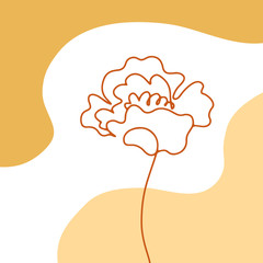 Modern art abstract floral artwork background