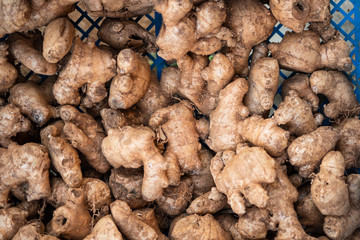 Directly Above Shot Of Organic Ginger