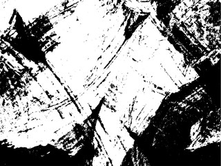 Black and white grunge background. Vector pattern of dirt, paint