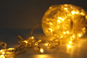 Obraz premium gold christmas ball