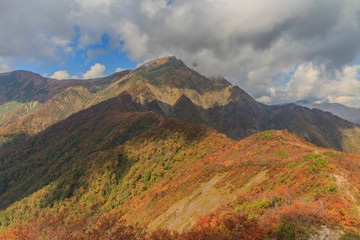 秋の天神峠からみた風景