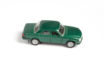 Naklejka premium toy cars on white background