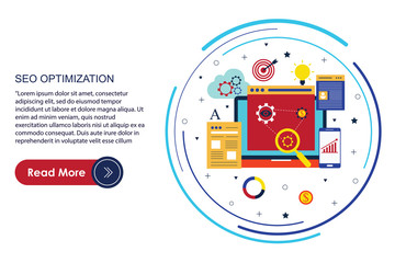 Fototapeta premium SEO OPTIMIZATION