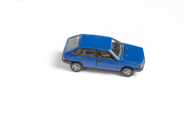 Fototapeta premium toy car on a white background