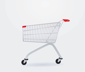 Shopping cart. vector illustration