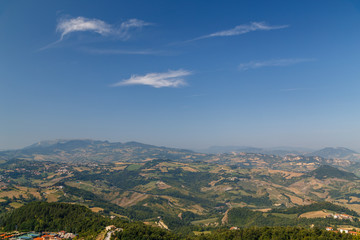 Landscape surrounding San Marino capital