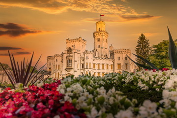 Hluboka nad Vltavou Castle in Czech Republic