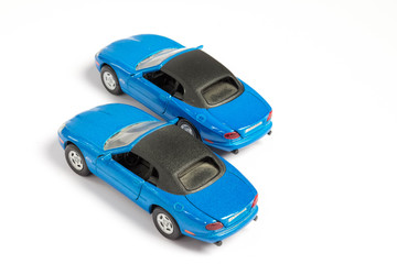toy car on a white background
