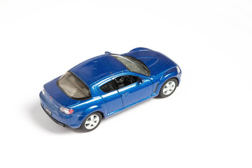 Plakat toy car on a white background