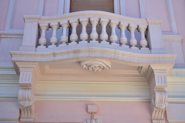 Fototapeta na wymiar Pink Palace Facade 