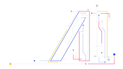 Artificial intelligence machine learning text letter