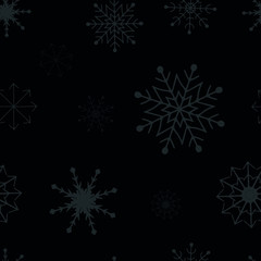 Naklejka na ściany i meble Seasonial Winter Holiday Snowflake Collection