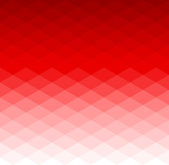 Abstract pattern of geometric shapes. Seamless red rhombuses mosaic.