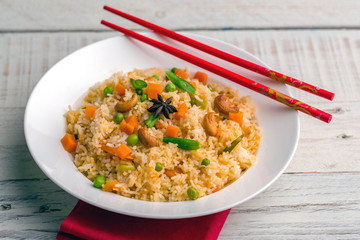Vegetable fried rice