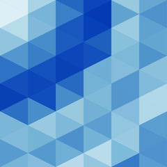 Obraz premium Classic Blue Abstract trianglify Generative Art background illustration