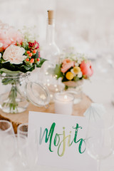 Décoration de table de mariage