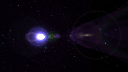 Fototapeta na wymiar cosmos stars light lens flare