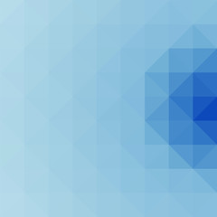 Classic Blue Abstract trianglify Generative Art background illustration