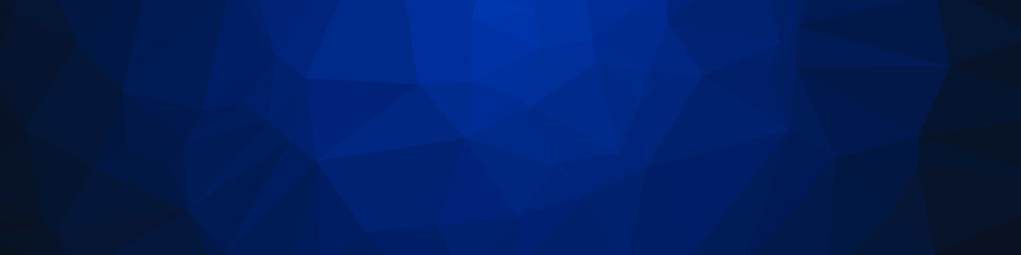 Classic Blue Abstract trianglify Generative Art background illustration