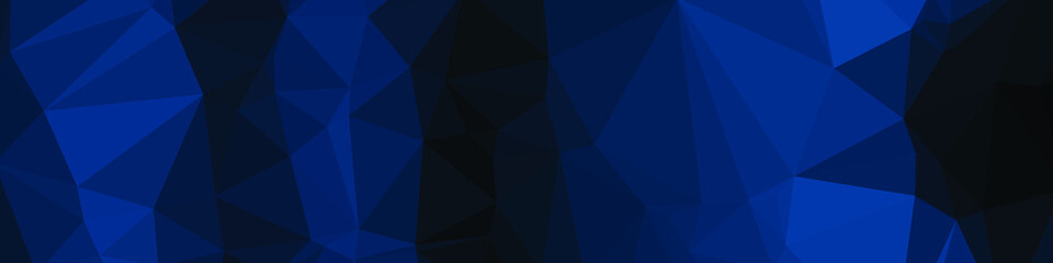 Classic Blue Abstract trianglify Generative Art background illustration