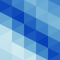 Obraz premium Classic Blue Abstract trianglify Generative Art background illustration