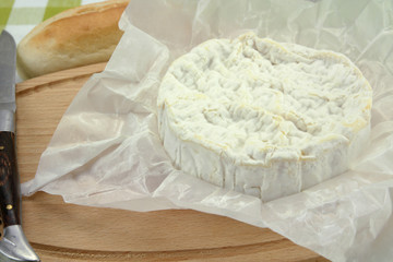 Fototapeta na wymiar Camembert, French cheese made in Normandy