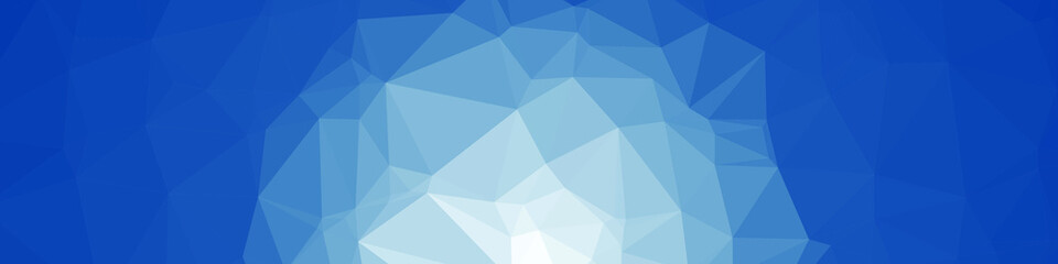 Fototapeta na wymiar Classic Blue Abstract trianglify Generative Art background illustration