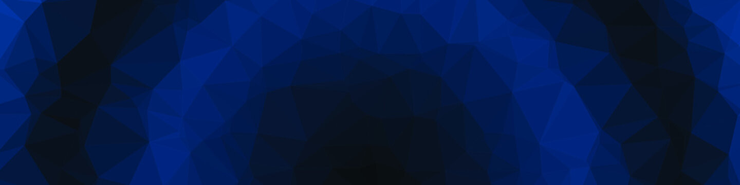 Classic Blue Abstract trianglify Generative Art background illustration