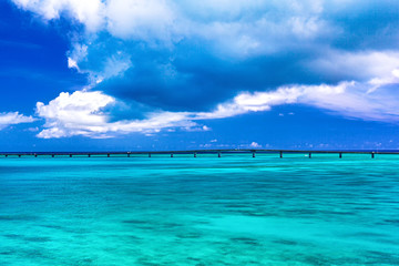 沖縄県・宮古島市 宮古島 夏の海の風景