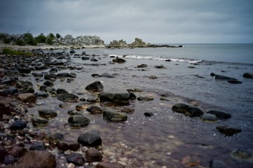 Fototapeta na wymiar Rauk stones in Gotland, Sweden