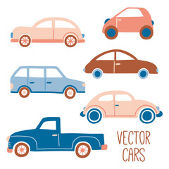 Hand drawn cars collection