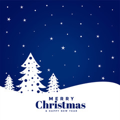 blue merry christmas festival greeting background design