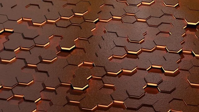 Fondo exagonal luminoso