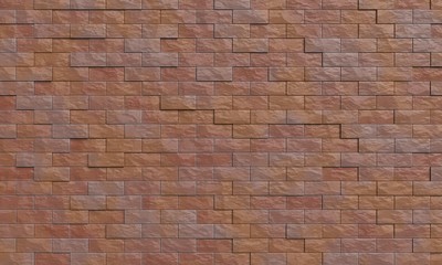 Bricks wall. Abstract background. 3d illustration