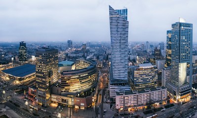 Downtown Warsaw, Poland