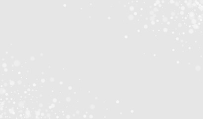 Gray Snowfall Transparent Illustration. Merry Sky Wallpaper. Light Banner. Gray Ice Glow Background. Ice Transparent Pattern.