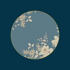 Hand drawn wedding illustration peony flowers. Sketch greetimg cart. Save the date templete.