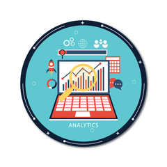 Obraz premium Information processing and analysis